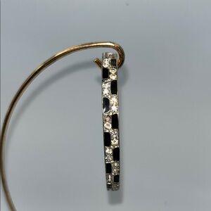 10 Art Deco Style Jomaz (Joseph Mazer) checkered board rhinestone bracelet